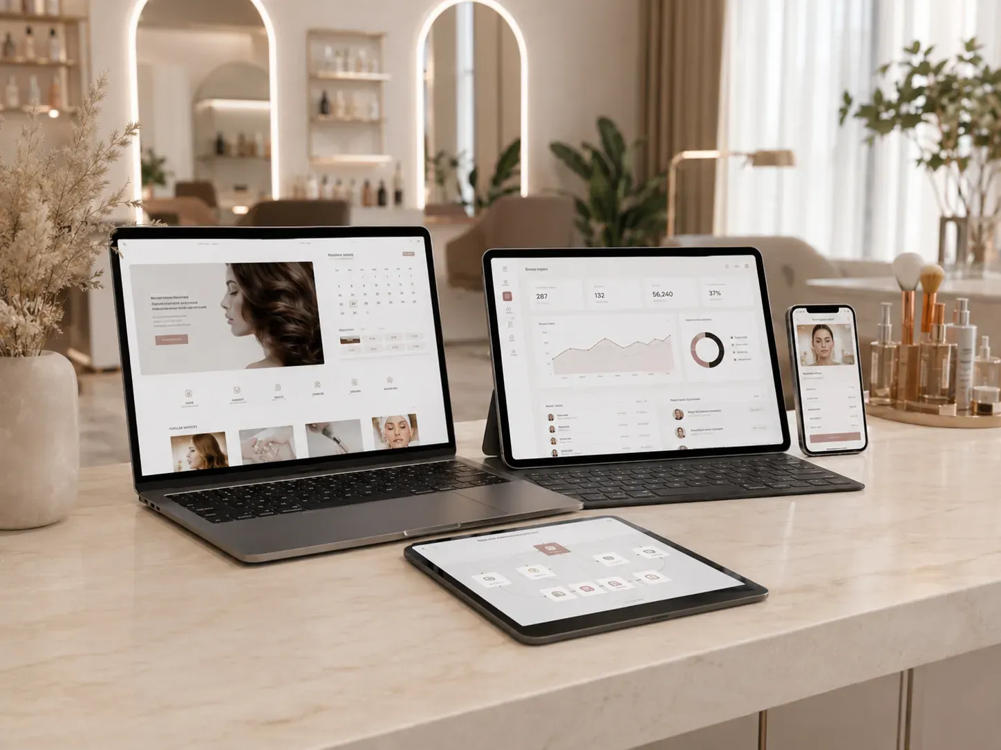 Automated system for beauty salons: CRM, online booking, and Telegram bot