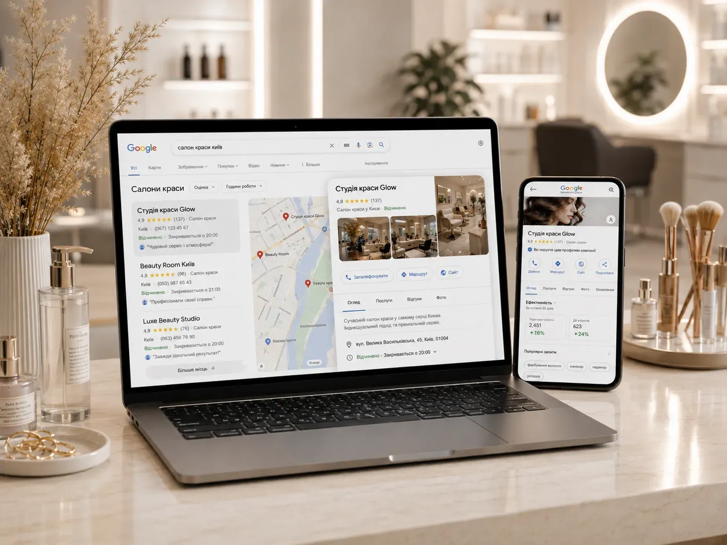 Як салону краси отримувати більше клієнтів з Google: покроковий план