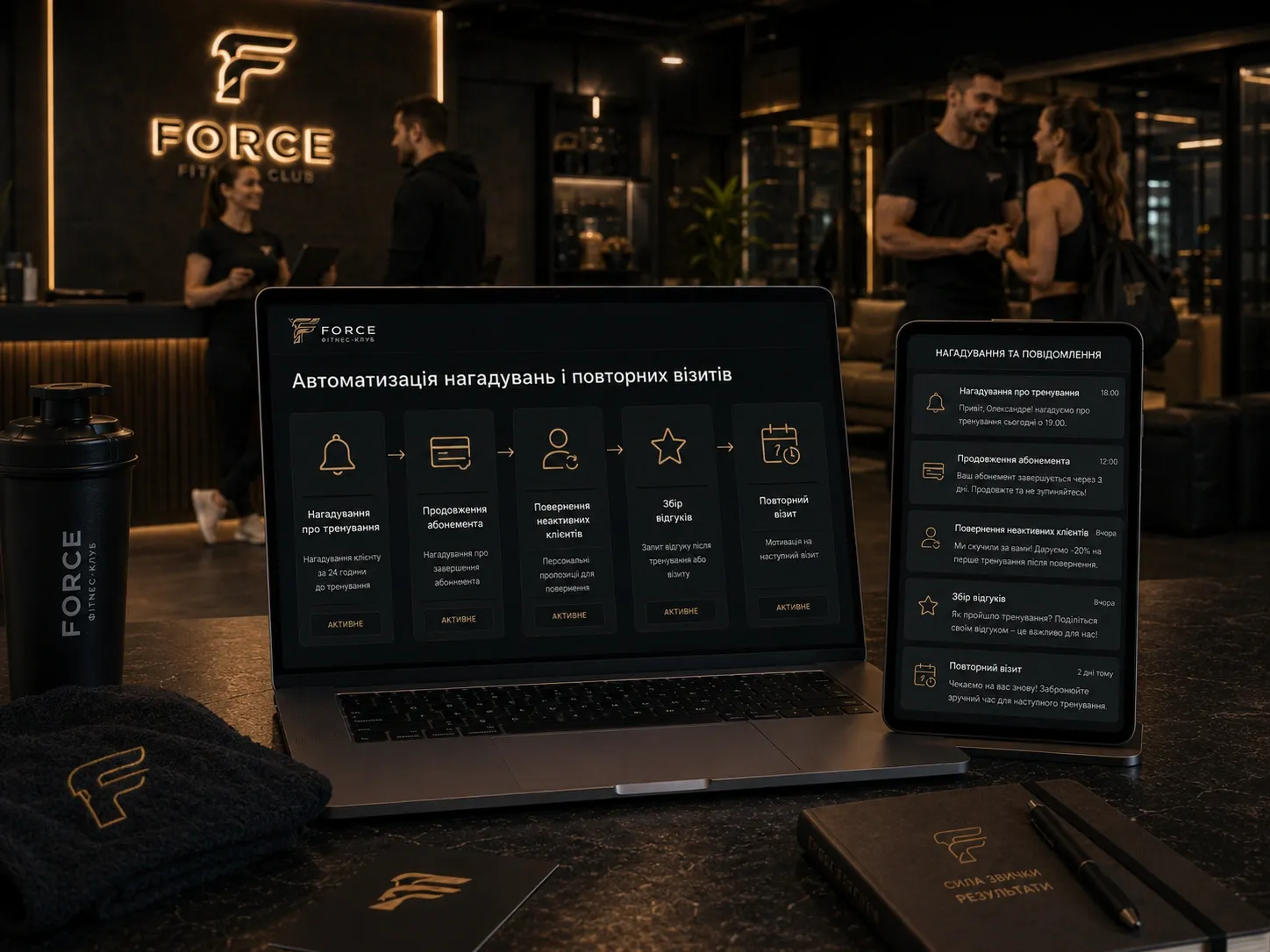 Automating reminders in a fitness club: CRM, Telegram bots, and SMS campaigns to reduce no-shows and increase membership renewals