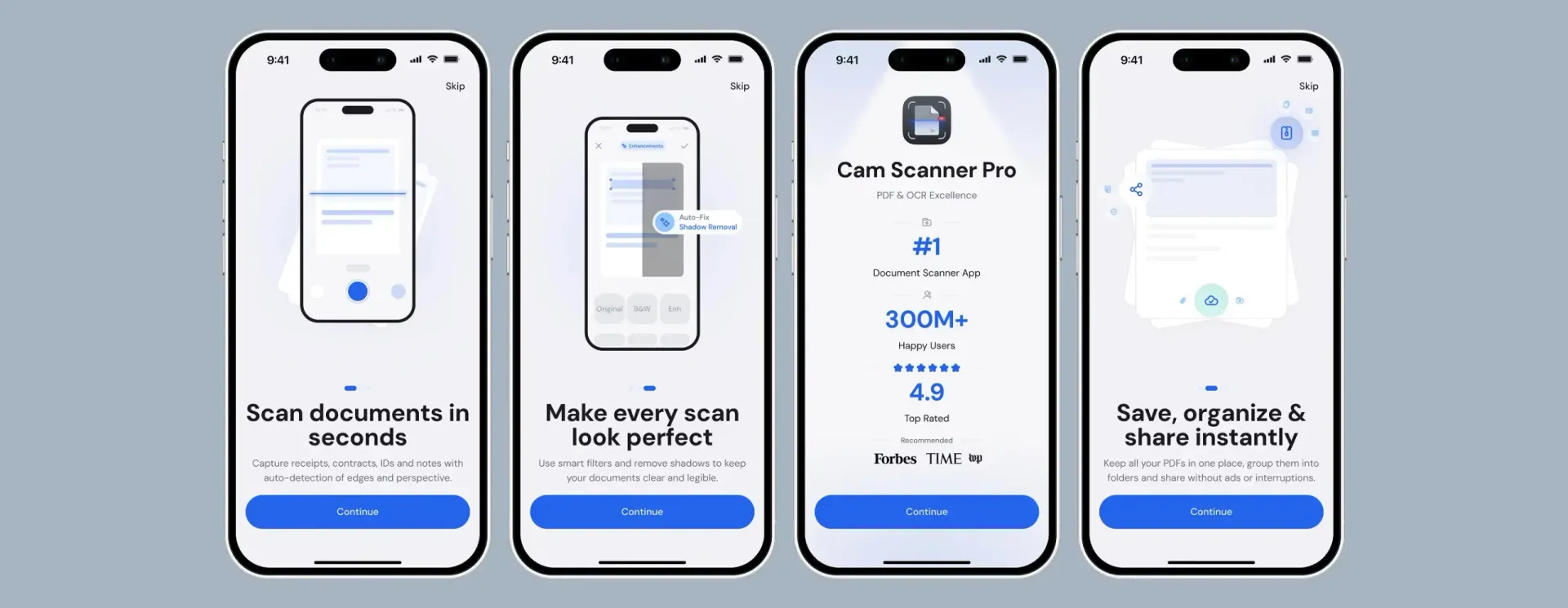 UI/UX дизайн та Flutter-розробка iOS-застосунку для сканування документів — 2