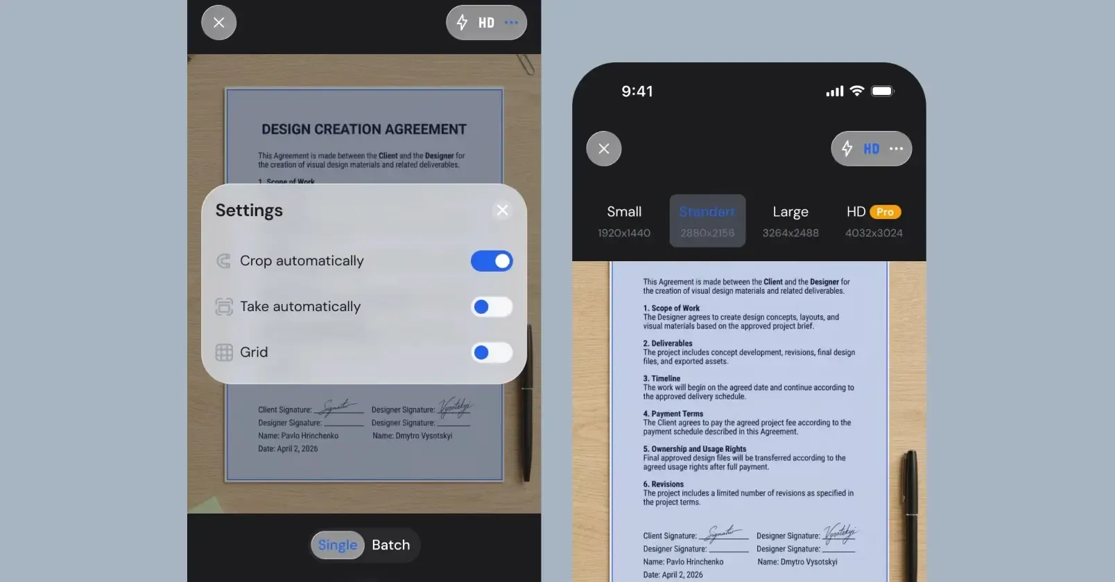 UI/UX дизайн та Flutter-розробка iOS-застосунку для сканування документів — 6